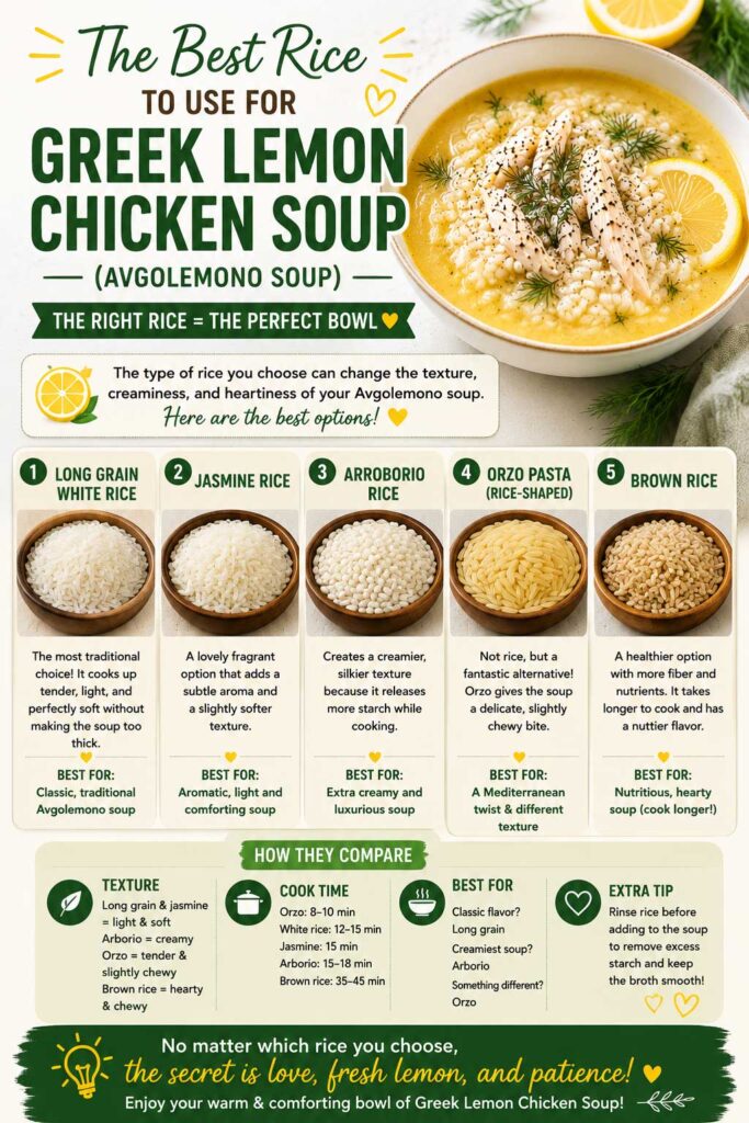 best rice for lemon chicken rice soup recipe