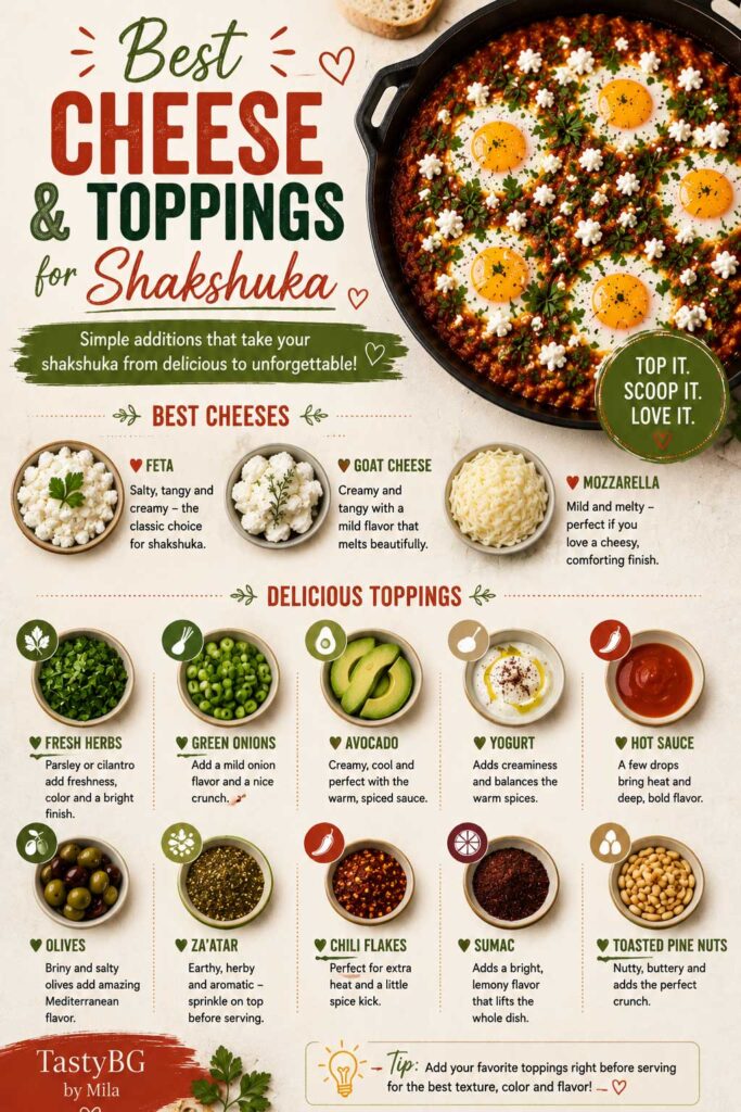 Best Cheese and Toppings for Shakshuka healthy breakfast recipe