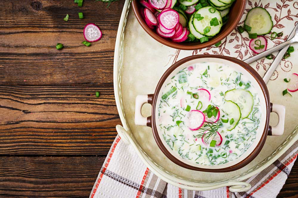 Best Liquid Base For okroshka soup recipe