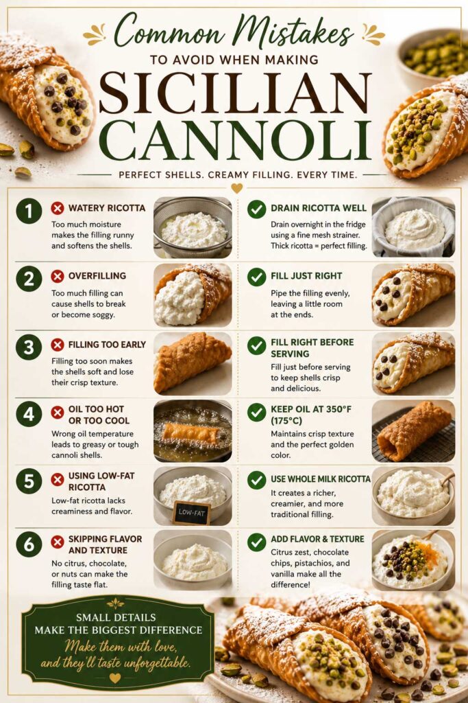 Common Cannoli Mistakes to Avoid