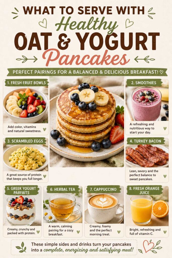 What to Serve With Healthy Oat and Yogurt Pancakes