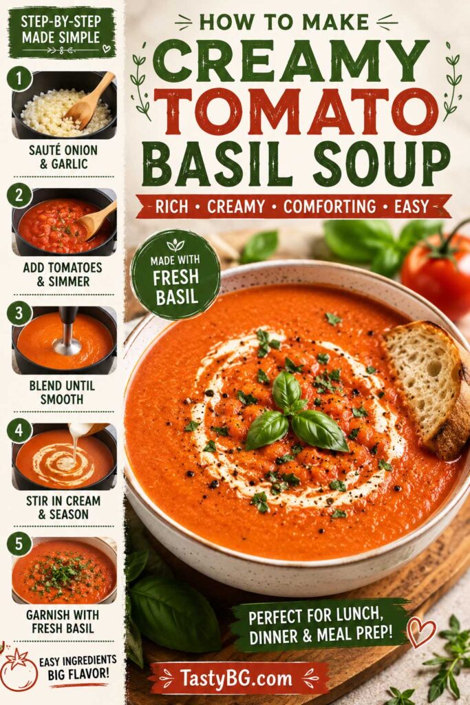 How to make creamy tomato basil soup