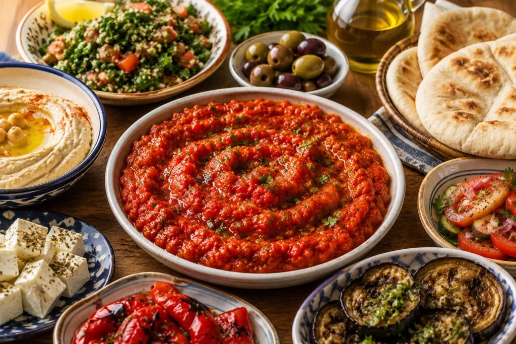 Matbucha Recipe mediterranean tomato dip