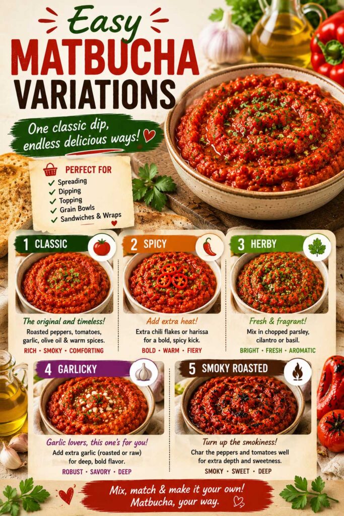 Matbucha variations recipes