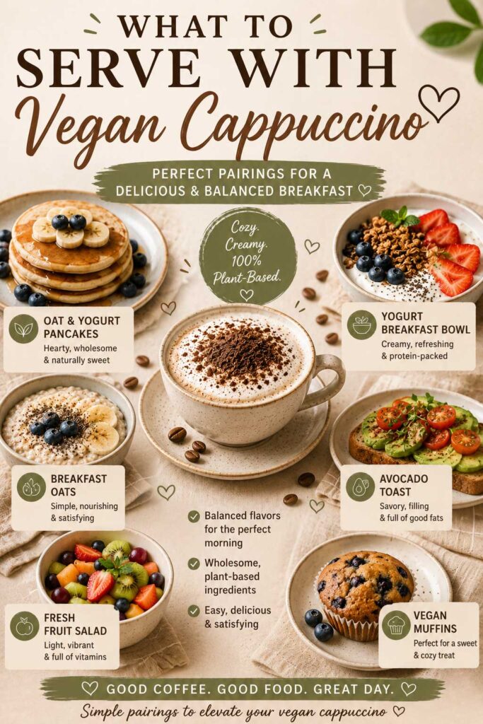 Perfect vegan cappuccino pairings