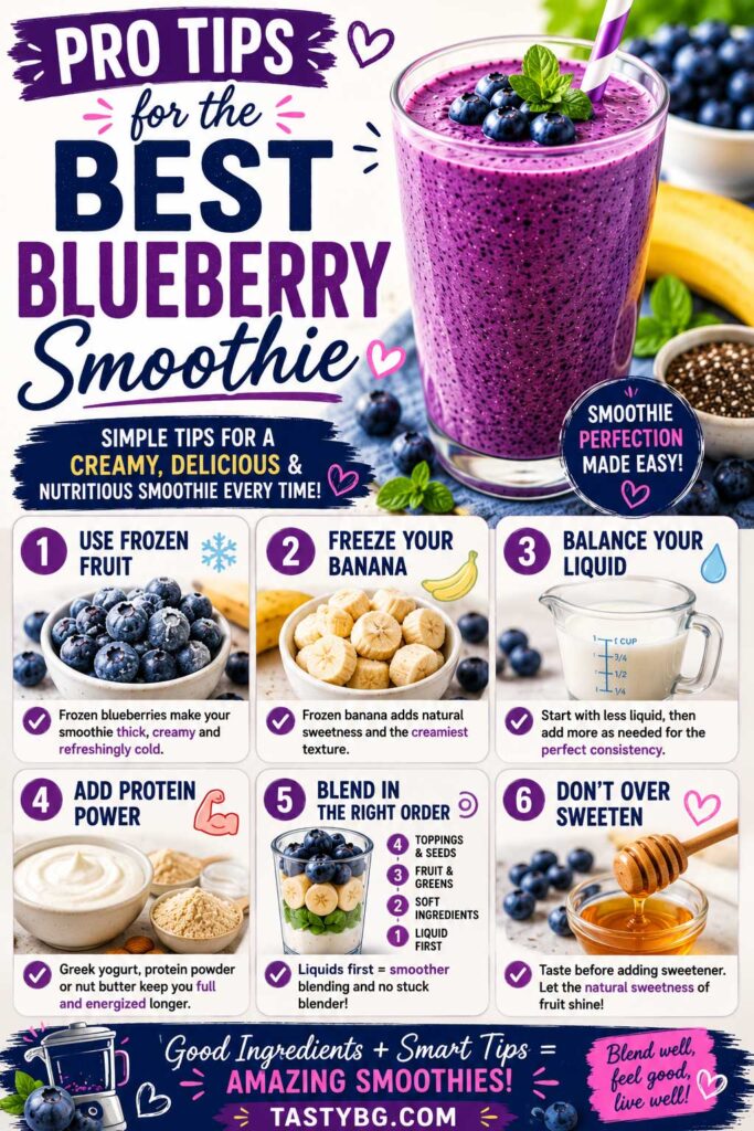 Pro Tips For The Best Blueberry smoothie with yogurt recipe
