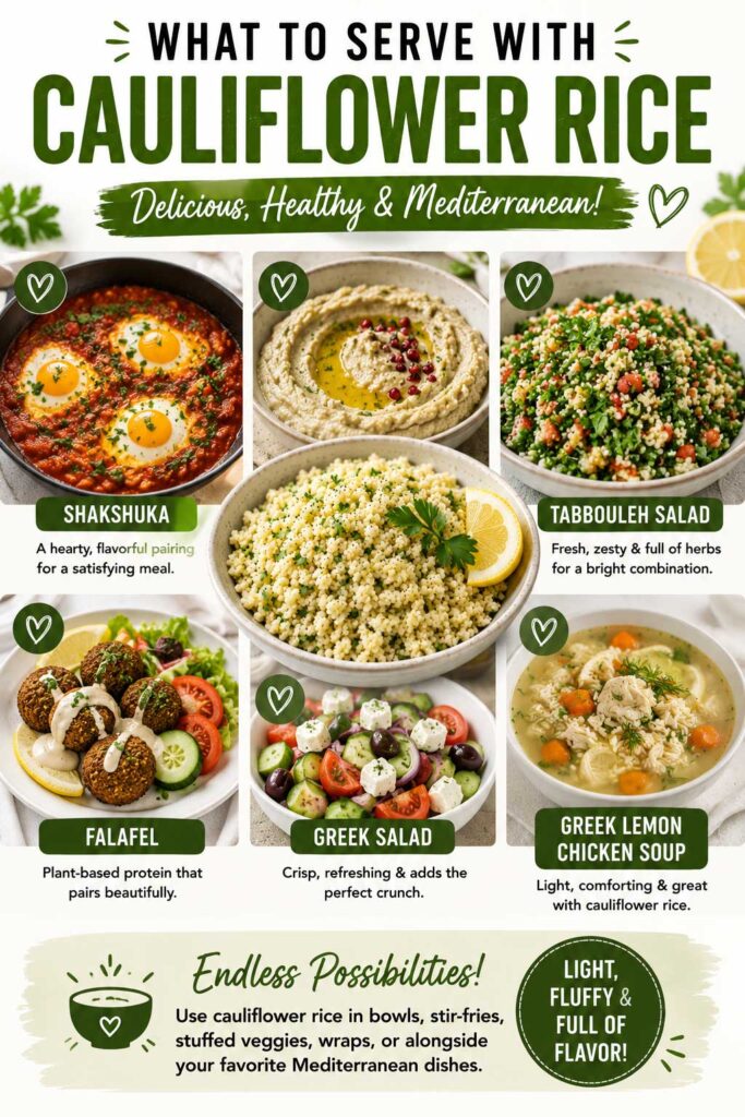 What to serve with cauliflower rice