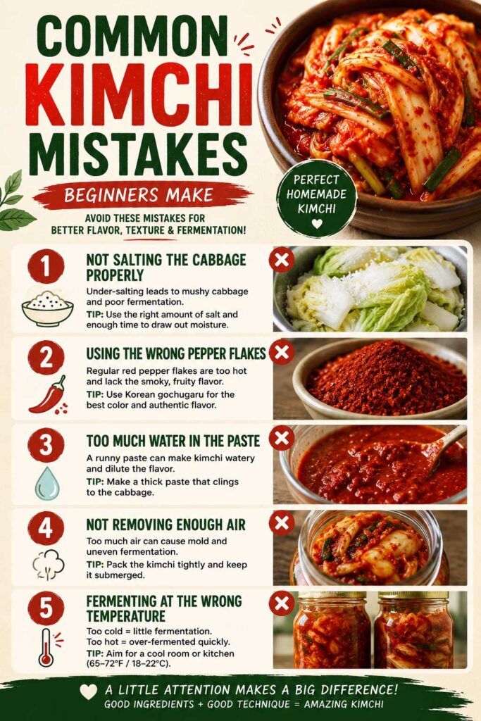 Common kimchi mistakes to avoid when making it at home