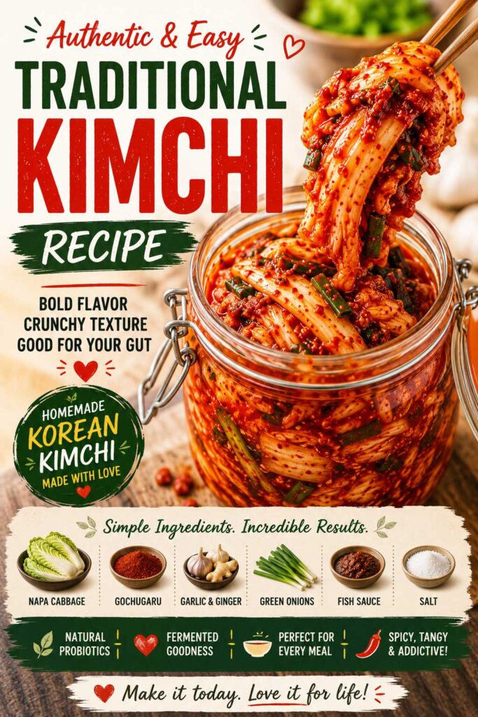 Traditional kimchi recipe