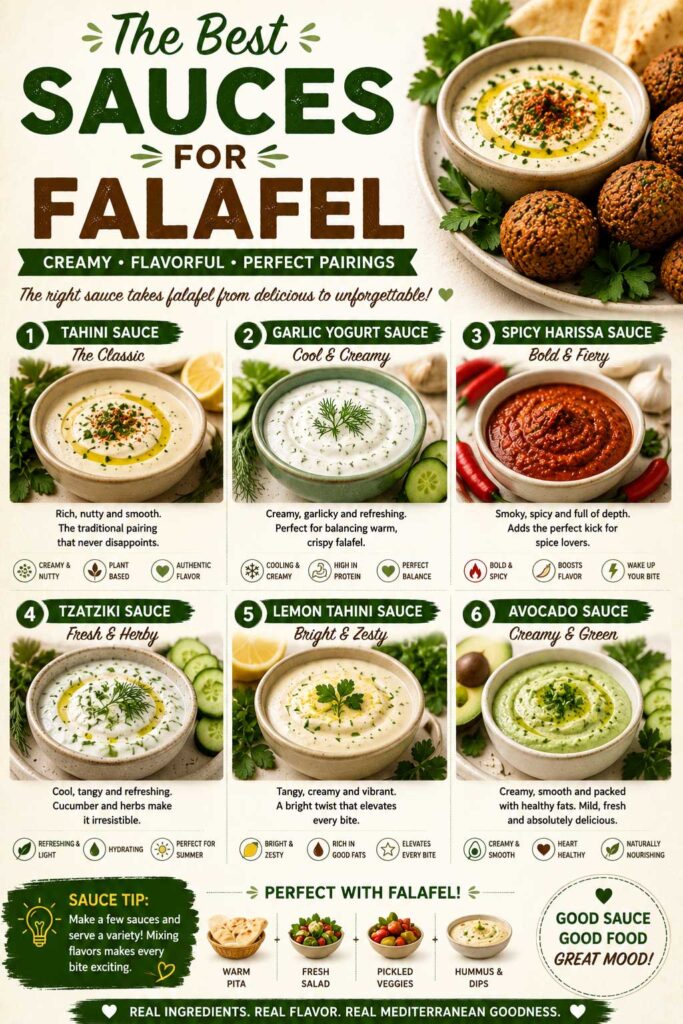 Best Sauces for Mediterranean falafel recipe