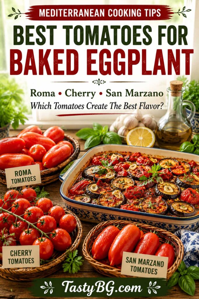 Best Tomatoes for baked eggplant with garlic recipe