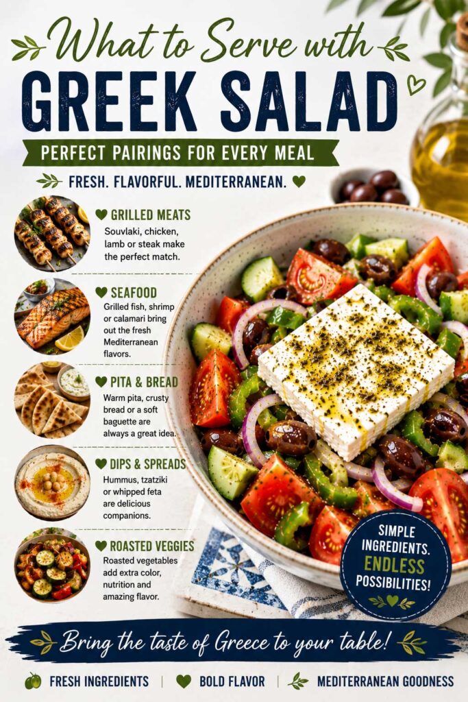 Mediterranean Greek salad recipe pairing