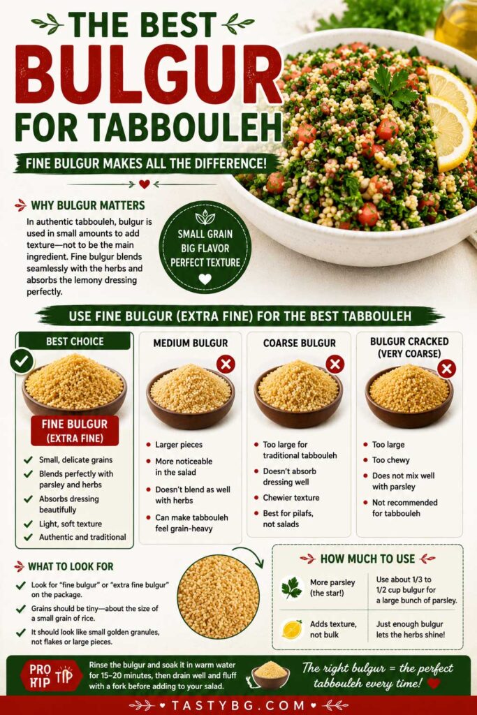 The best bulgur for tabbouleh salad recipe