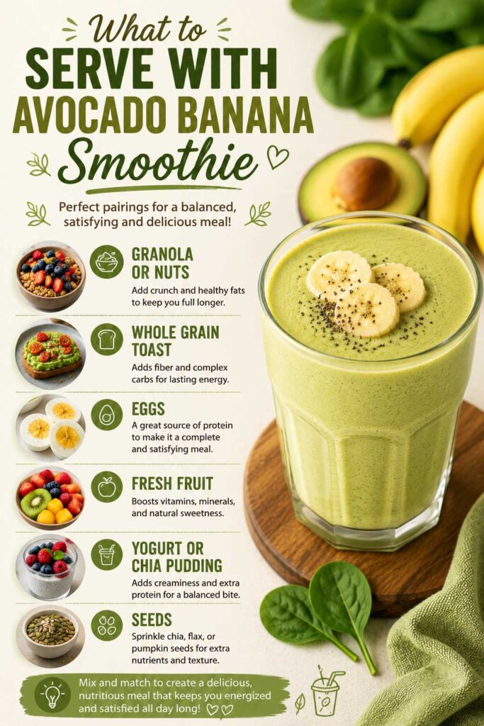 What to Serve With Avocado Banana Smoothie