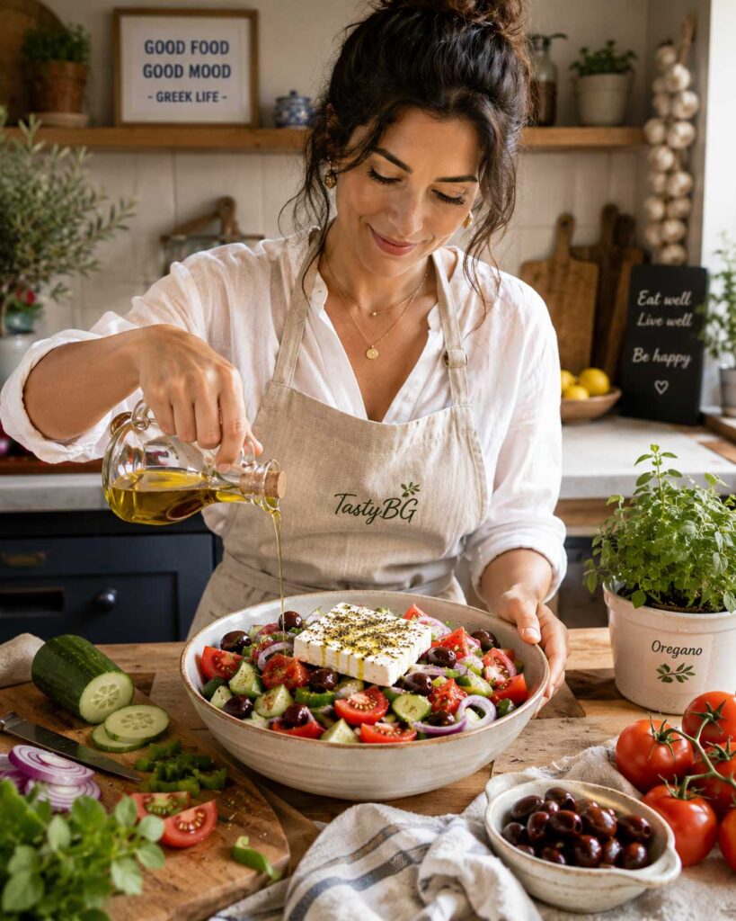 authentic Greek salad recipe