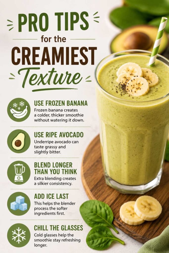 banana avocado smoothie tips for creamy texture