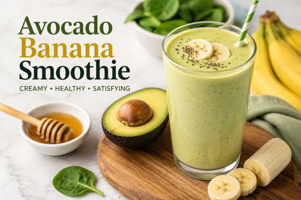 easy Avocado banana smoothie recipe