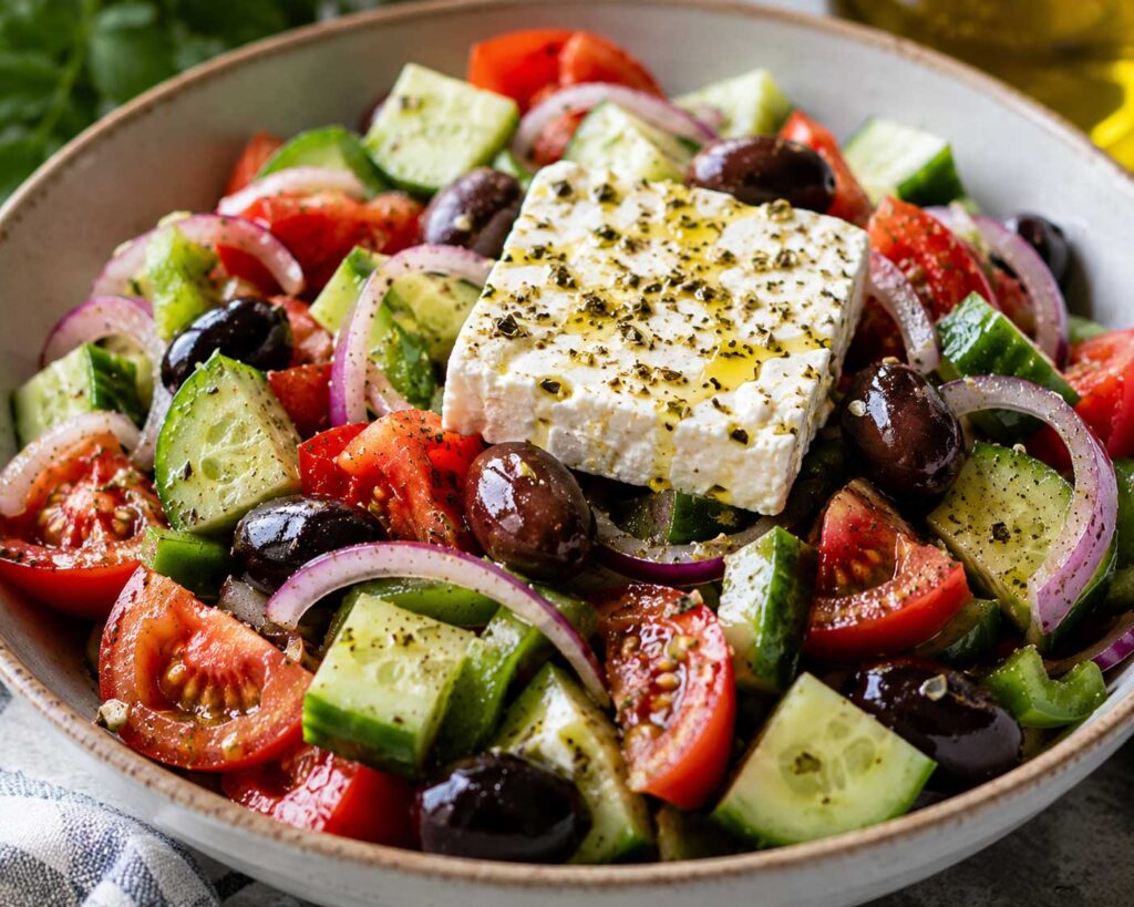 easy Greek salad recipe