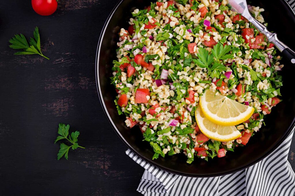 healthy Mediterranean salad Tabbouleh recipe