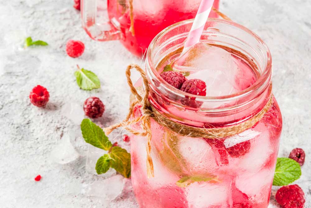 homemade summer drinks raspberry lemonade recipe