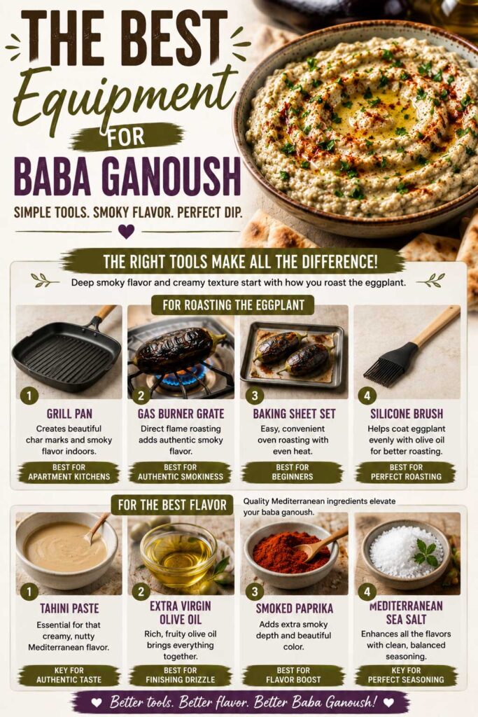 Best Kitchen Equipment for Homemade Baba Ganoush
