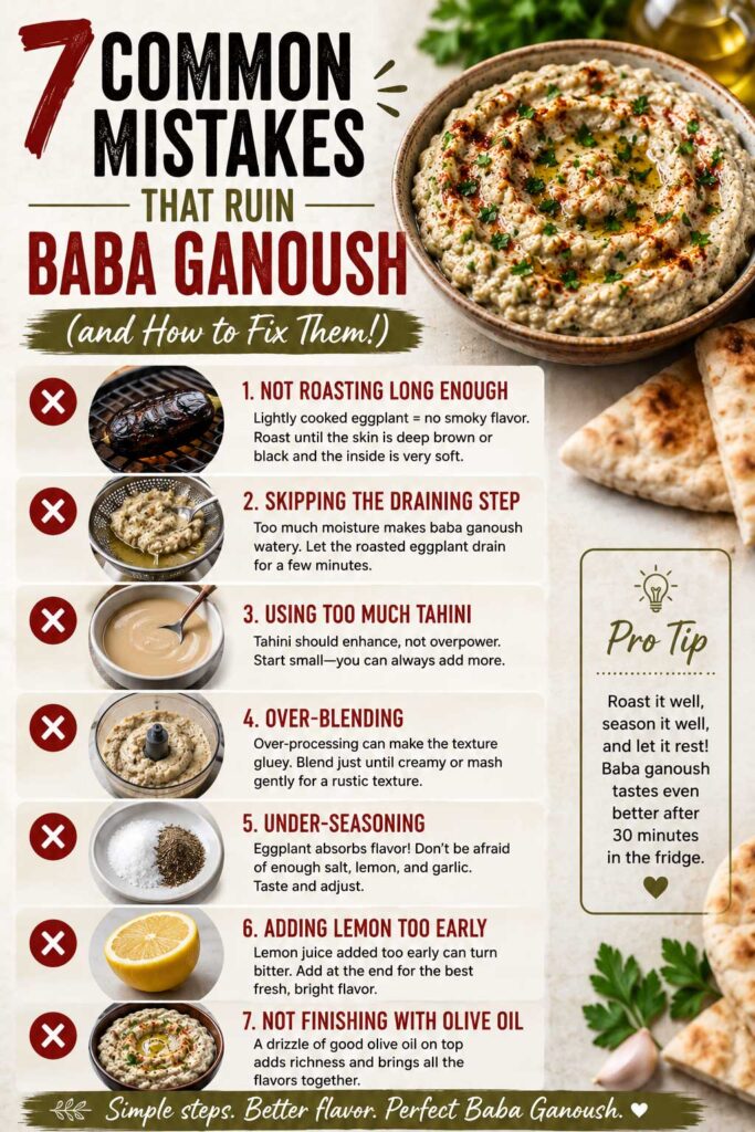 Common Mistakes That Ruin Baba Ganoush