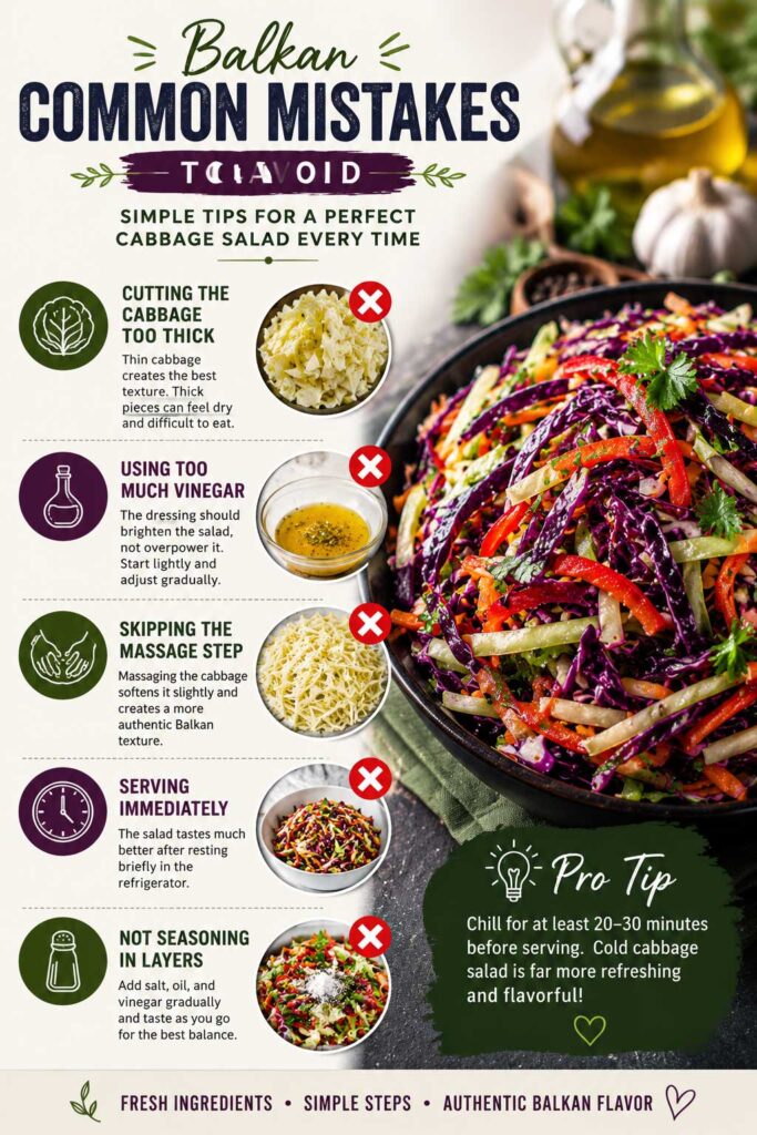 Common Mistakes to Avoid when Make easy cabbage salad recipe