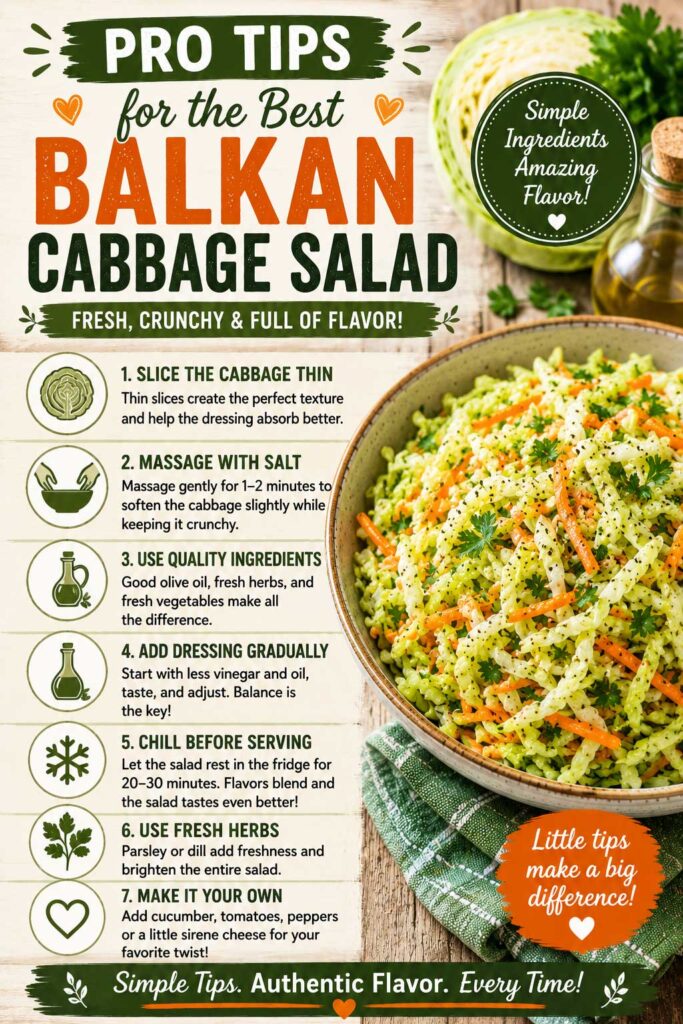 Pro Tips for the Best Balkan Cabbage Salad