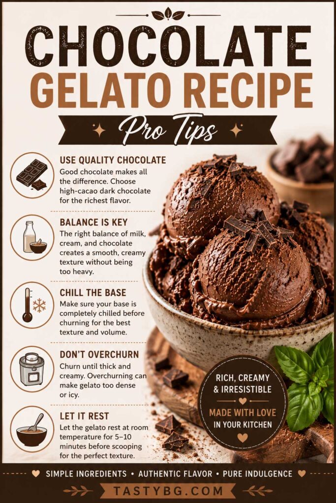 Pro Tips for the Creamiest Chocolate Gelato Recipe