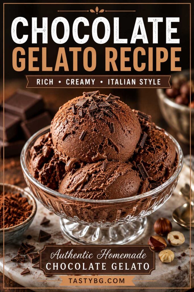 Rich chocolate gelato recipe