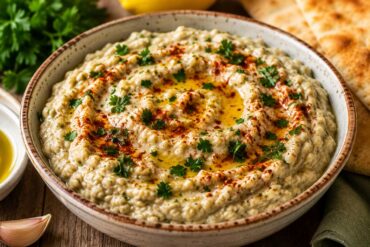 authentic baba ganoush healthy Mediterranean dip