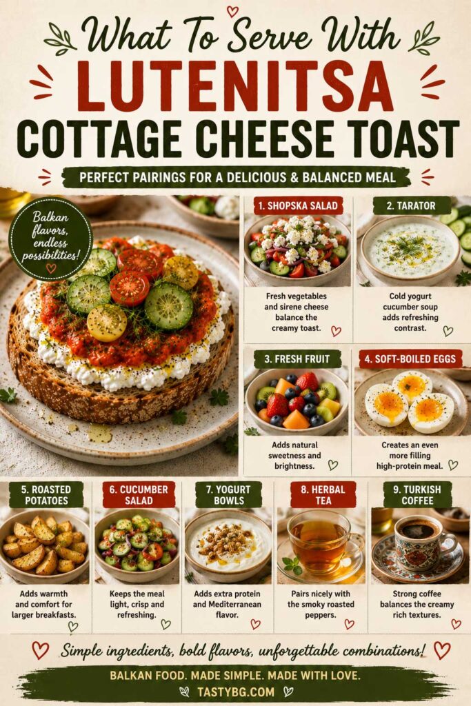 What To Serve With Lutenitsa Cottage Cheese Toast