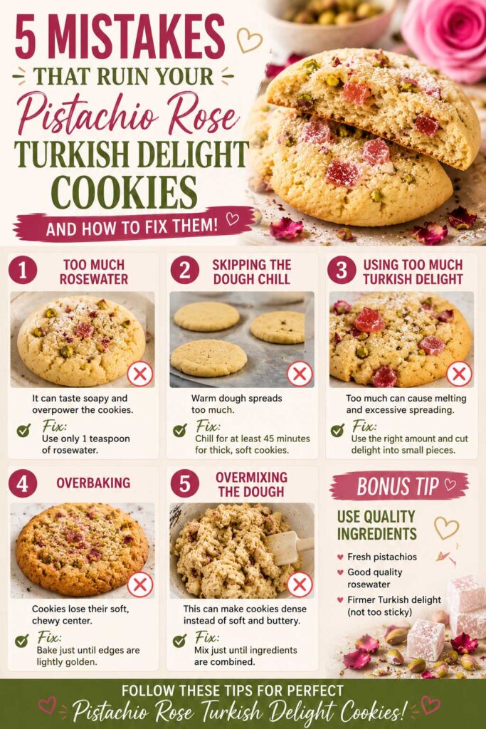 Turkish cookies with pistachios mistakes to avoid