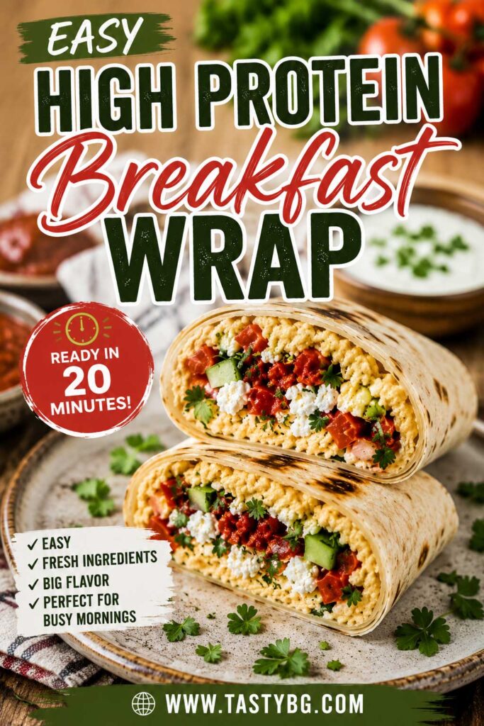 Easy high-protein breakfast wraps