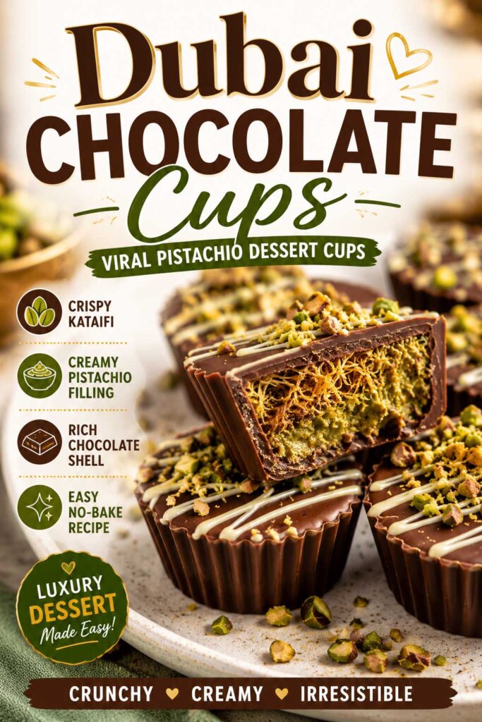 pistachio chocolate cups recipe