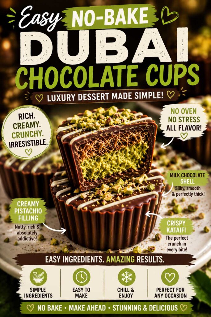 pistachio chocolate cups recipe variations
