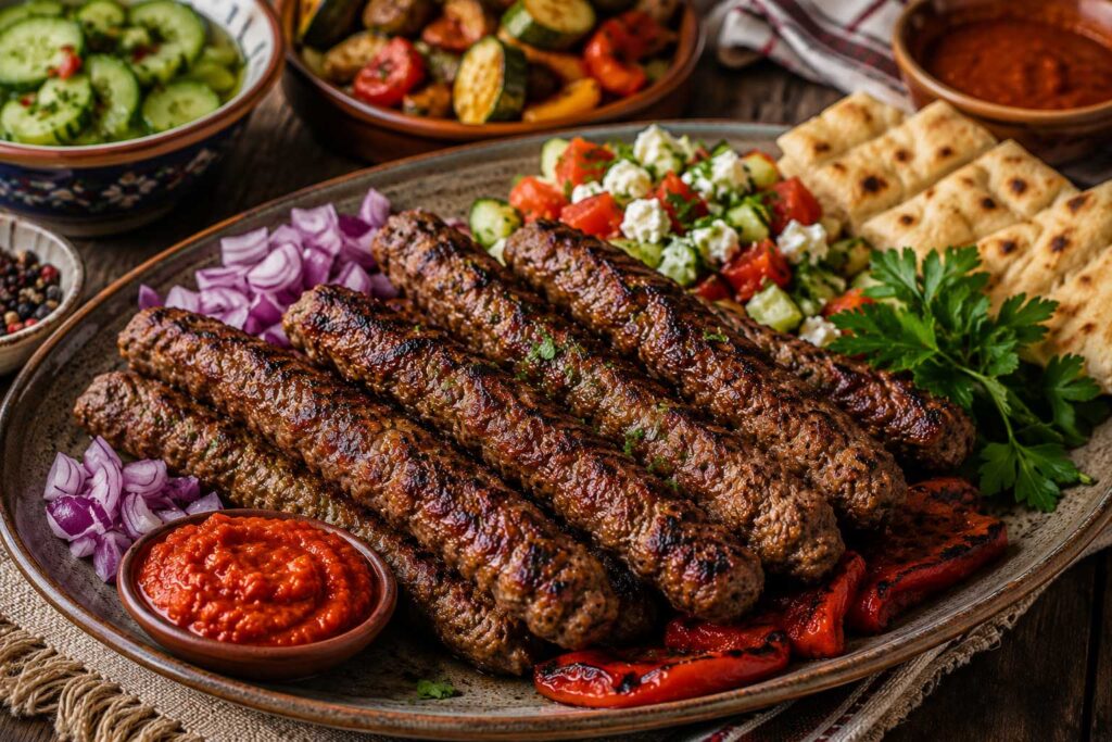 Bulgarian grilled sausage