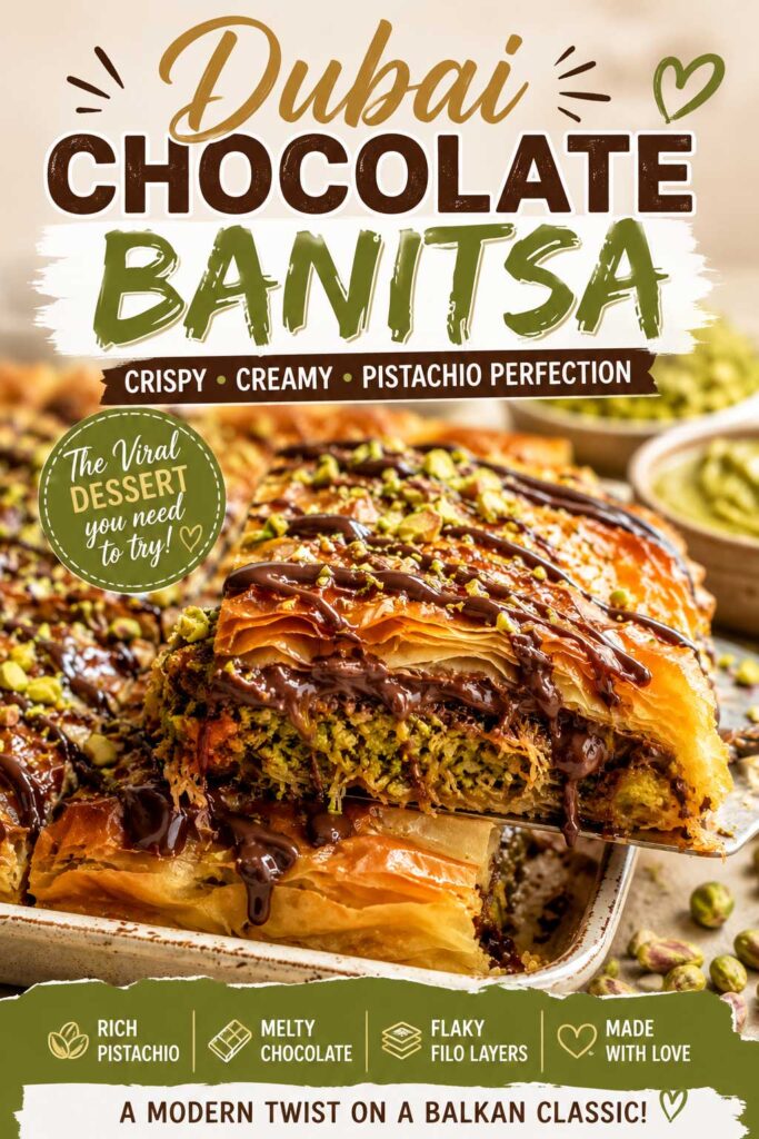 Chocolate pistachio banitsa perfection