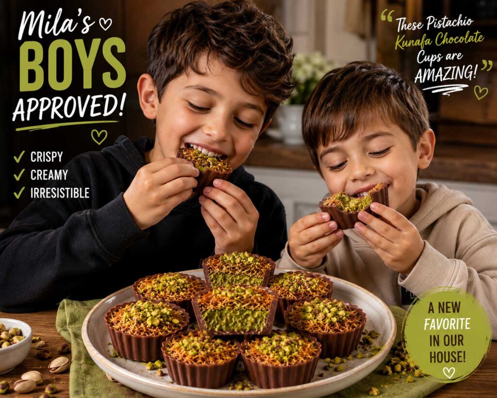 Everybody loves Pistachio Kunafa Chocolate Cups