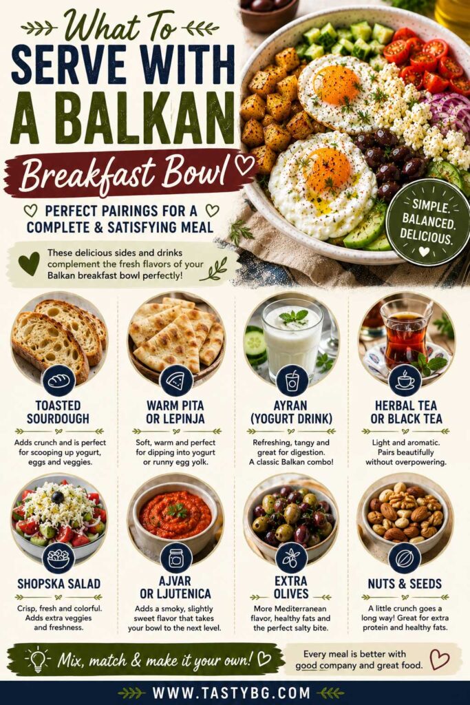 Perfect pairings for a Balkan breakfast bowl