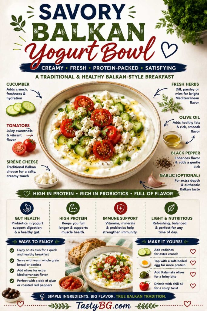 Savory Balkan yogurt bowl recipe
