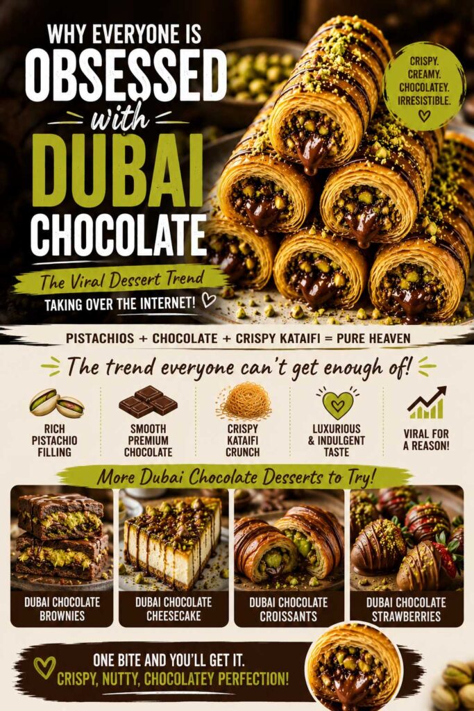 why people love Dubai chocolate baklava rolls recipe