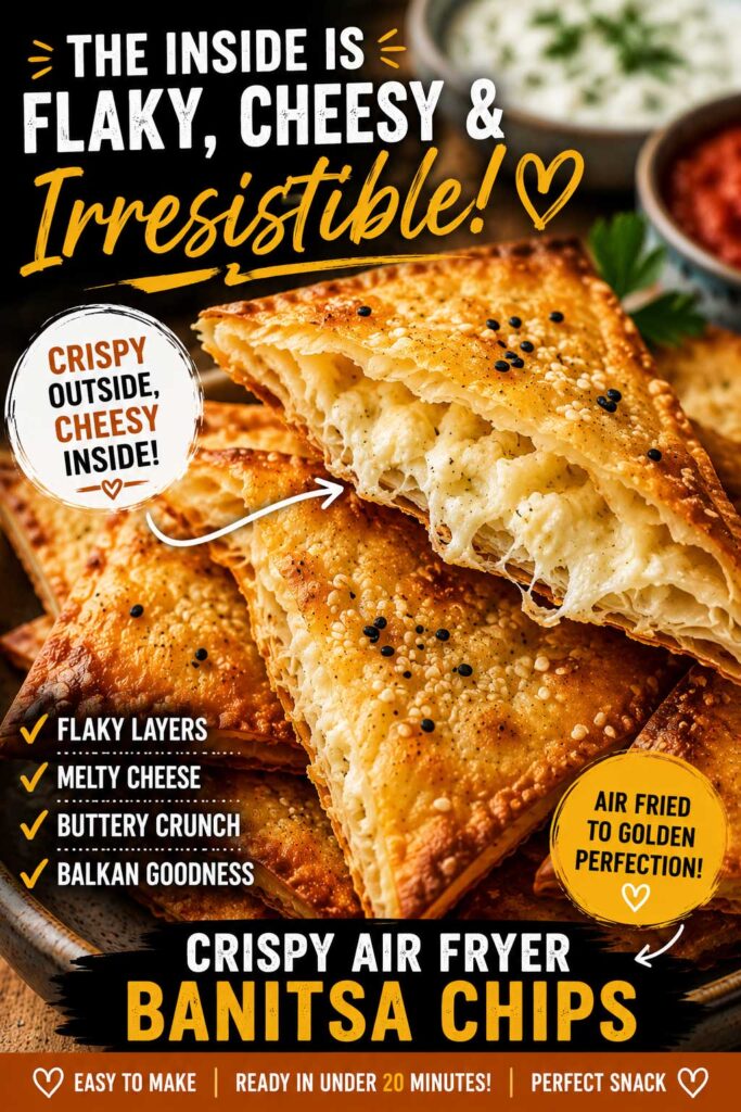Crispy Air Fryer Banitsa Chips Appetizer