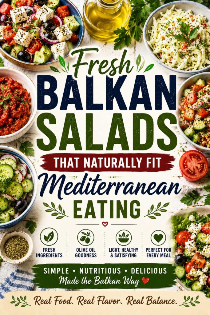 Fresh Balkan Salads Mediterranean recipes