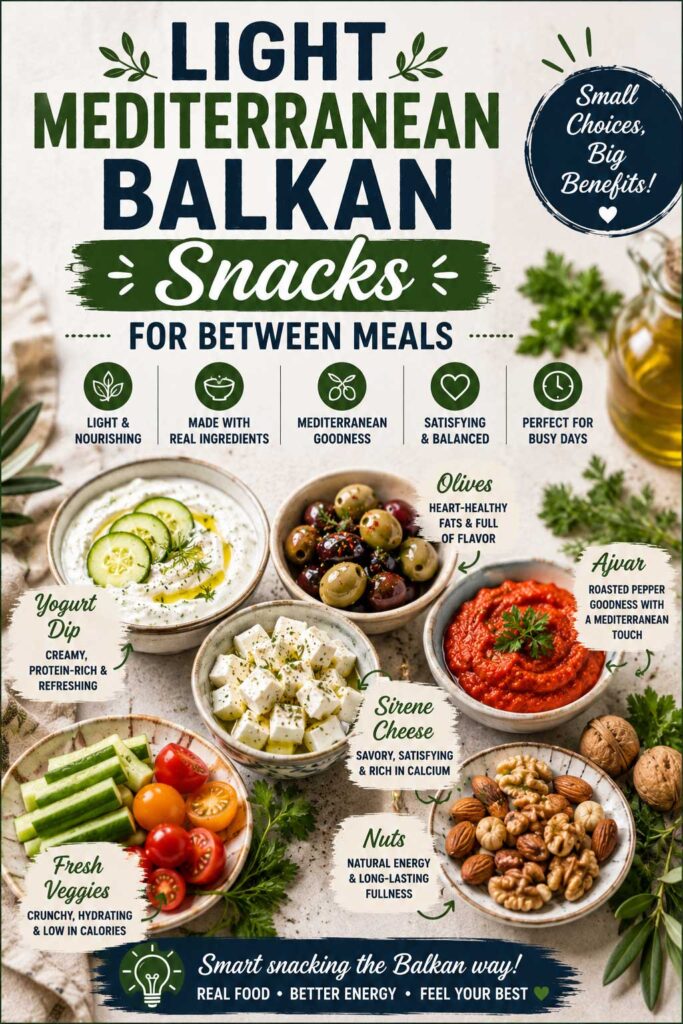 Light Mediterranean Balkan Snacks recipes ideas