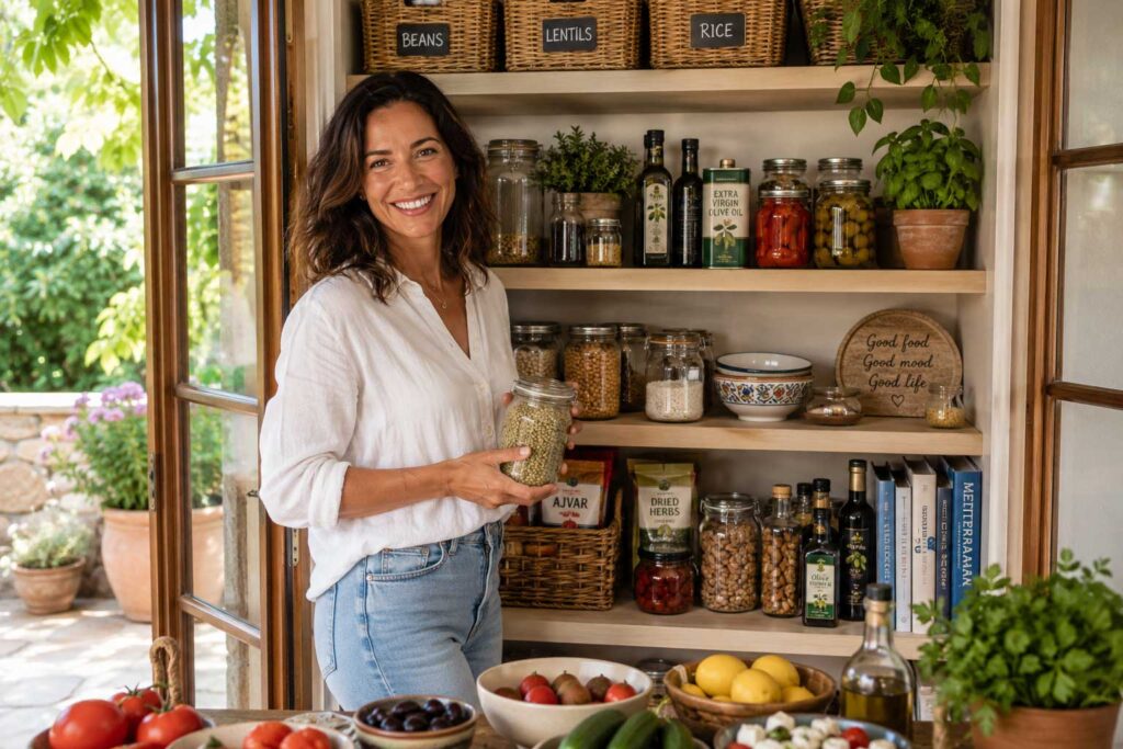 Mediterranean Balkan Pantry ingredients