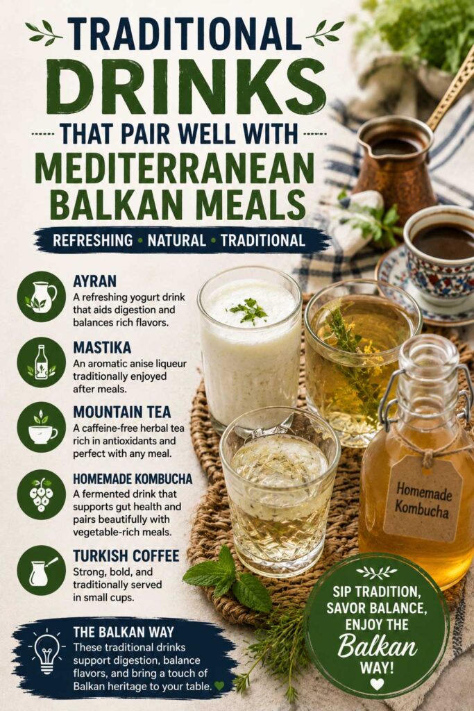 Traditional Drinks That Pair Well With Mediterranean Balkan Meals
