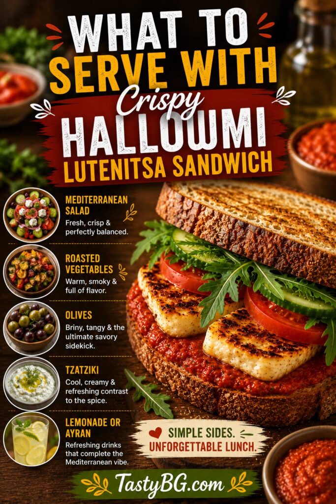 What to serve with halloumi sandwich