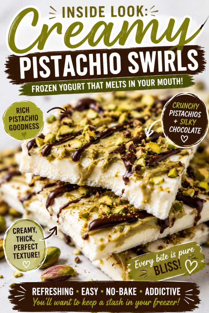 no bake pistachio chocolate yogurt bark recipe