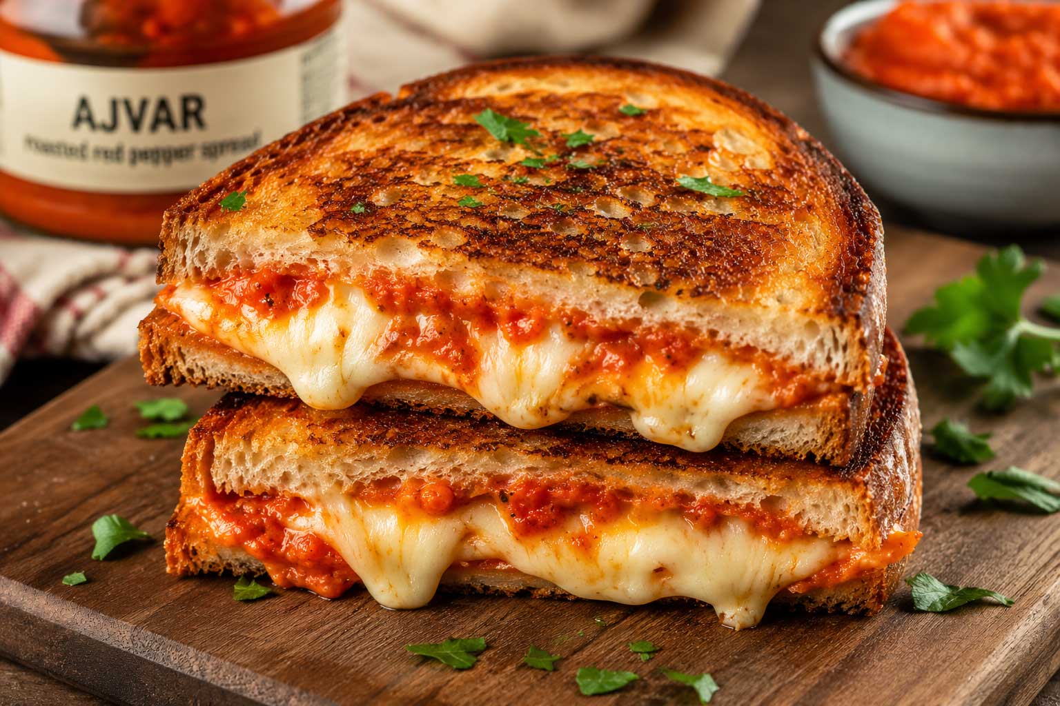 Ajvar Grilled Cheese Recipe